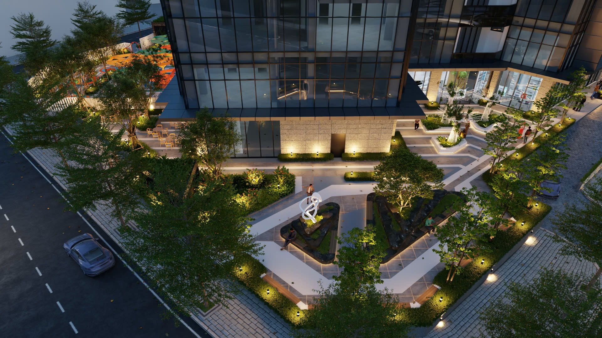 Phối cảnh chân tòa nhà Kepler Tower