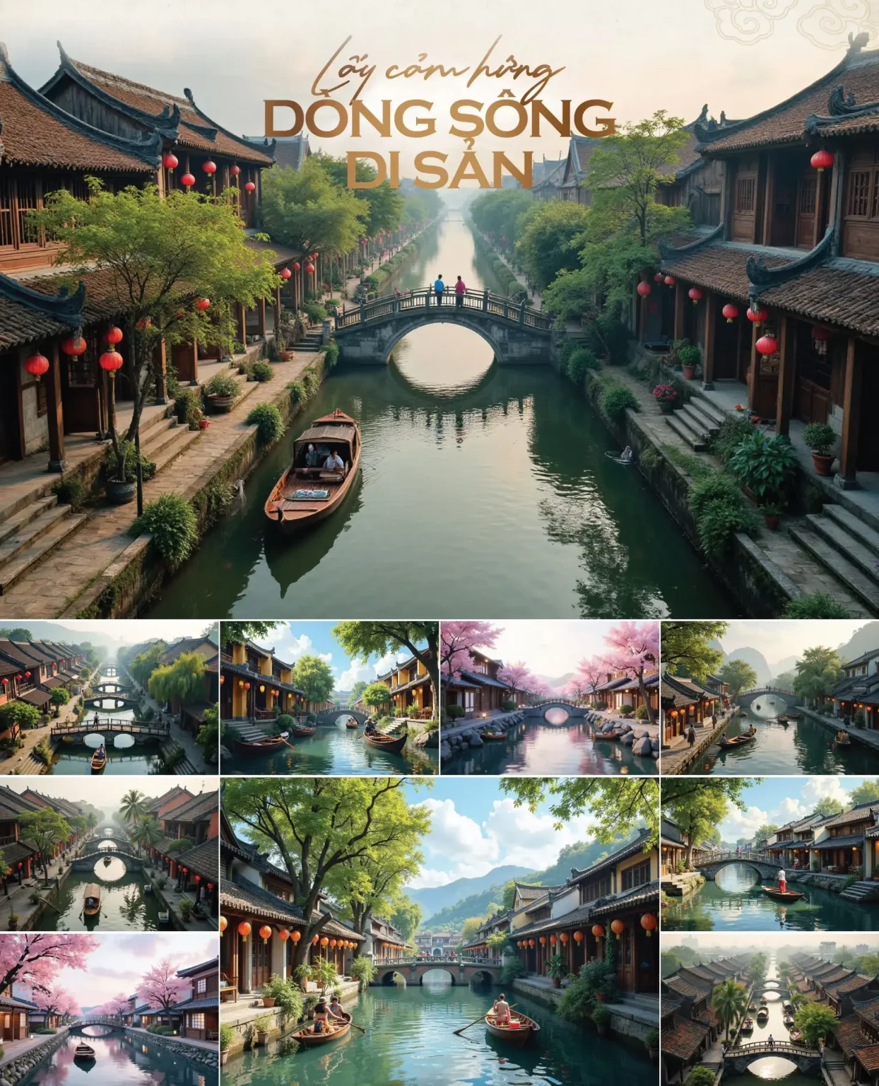 Sunshine Legend City được thiết kế dựa trên cảm hứng từ thương cảng Phố Hiến bên dòng sông Hồng