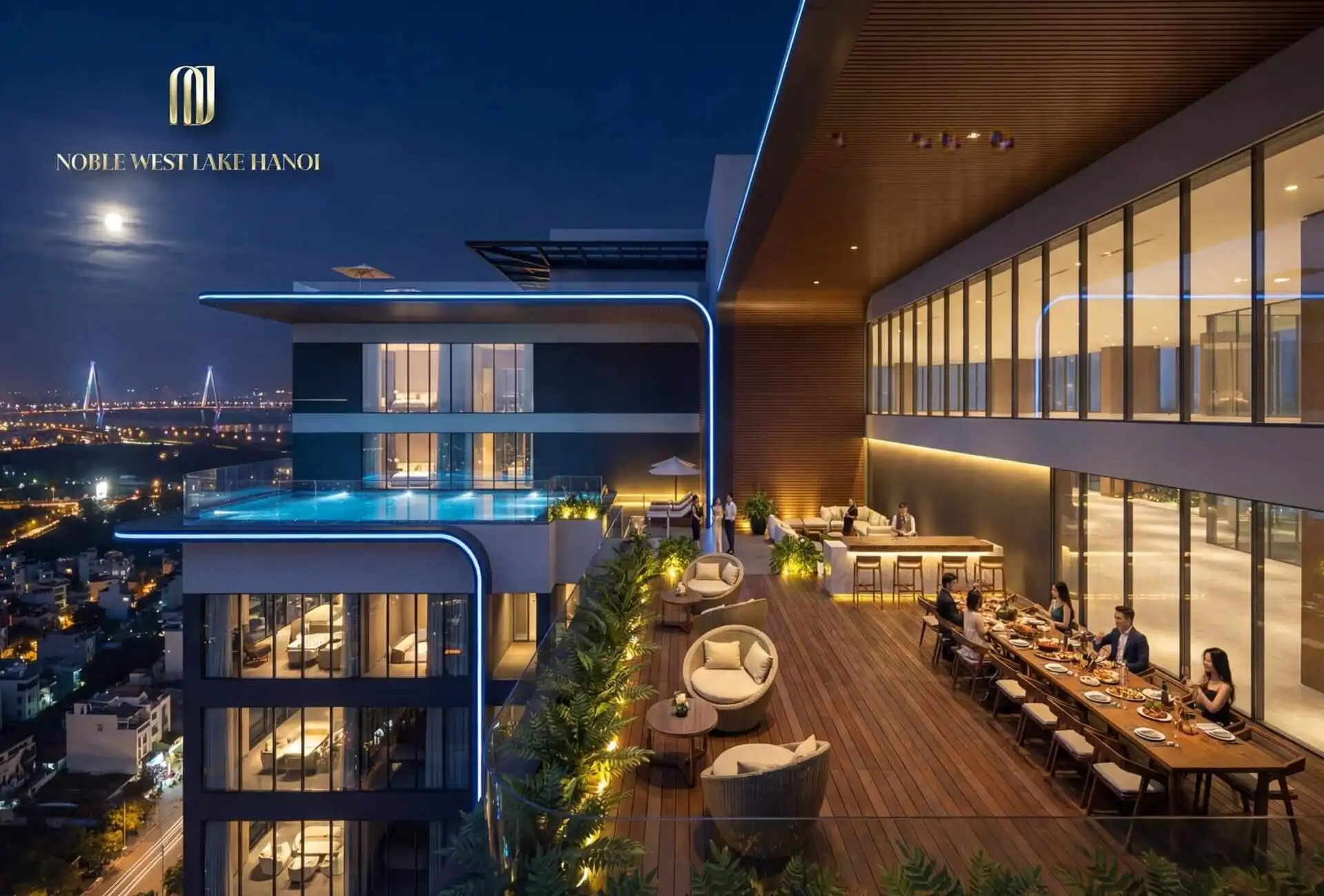 Tầm nhìn tuyệt đối tại căn hộ dự án Noble West Lake Hanoi