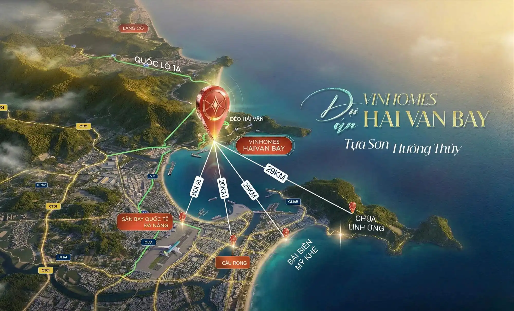 Kết nối vùng dự án Vinhomes Hải Vân Bay